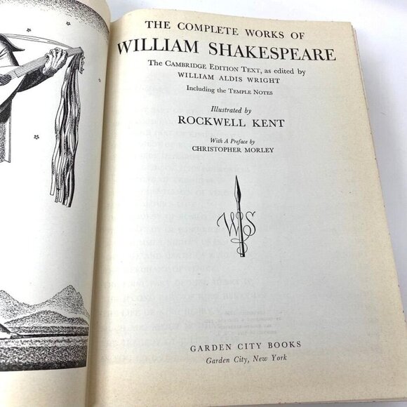 Vintage 1936 The Complete Works Of Shakespeare Illustrated By Rockwell Kent - Picture 6 of 10